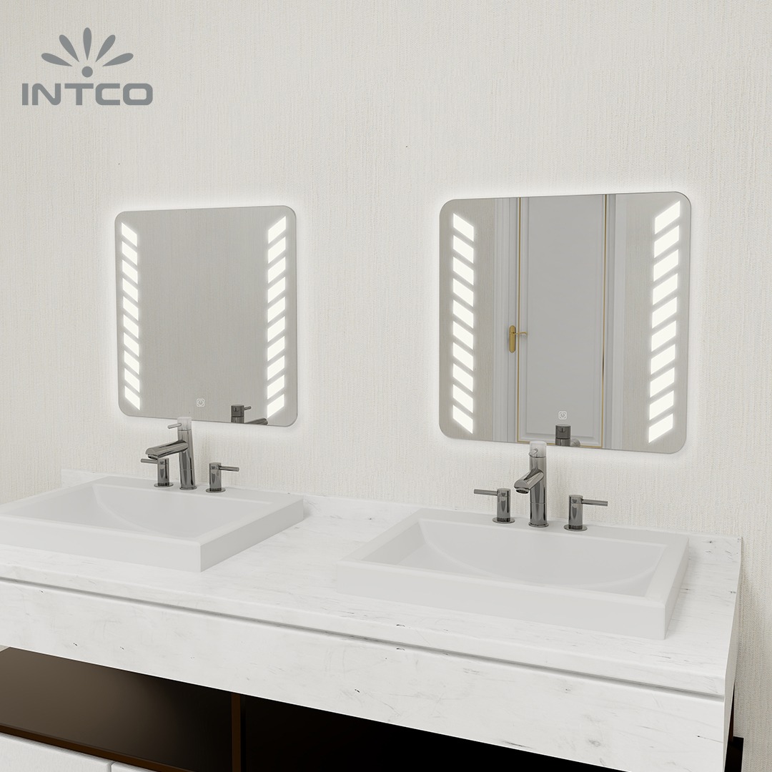 Frameless Wall Mounted LED Bathroom Mirror