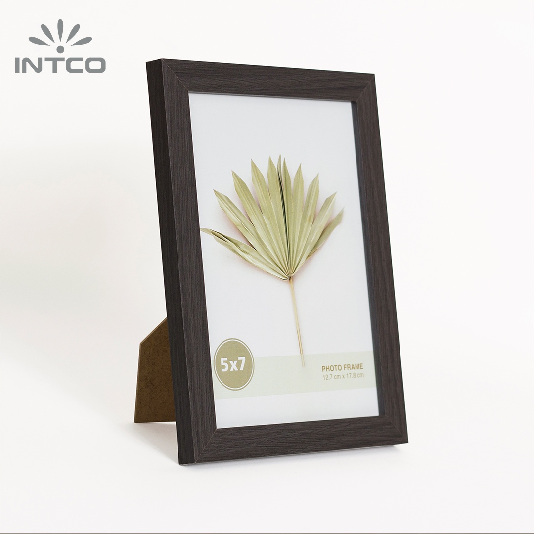 Dark Wood MDF Photo Frame for Wall Hanging or Tabletop Display