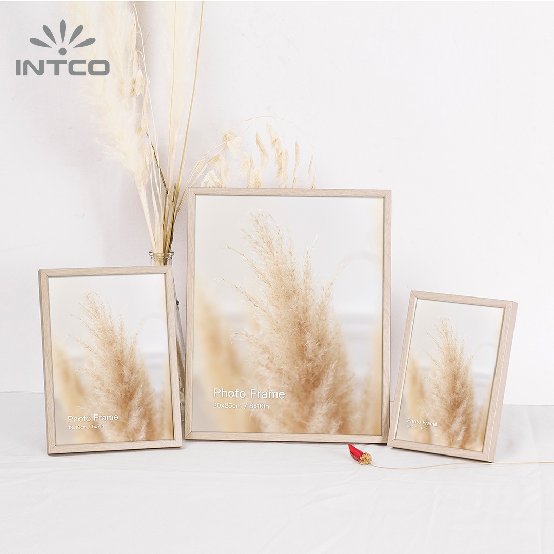 Aluminum Photo Frame with Natural Wood Grain