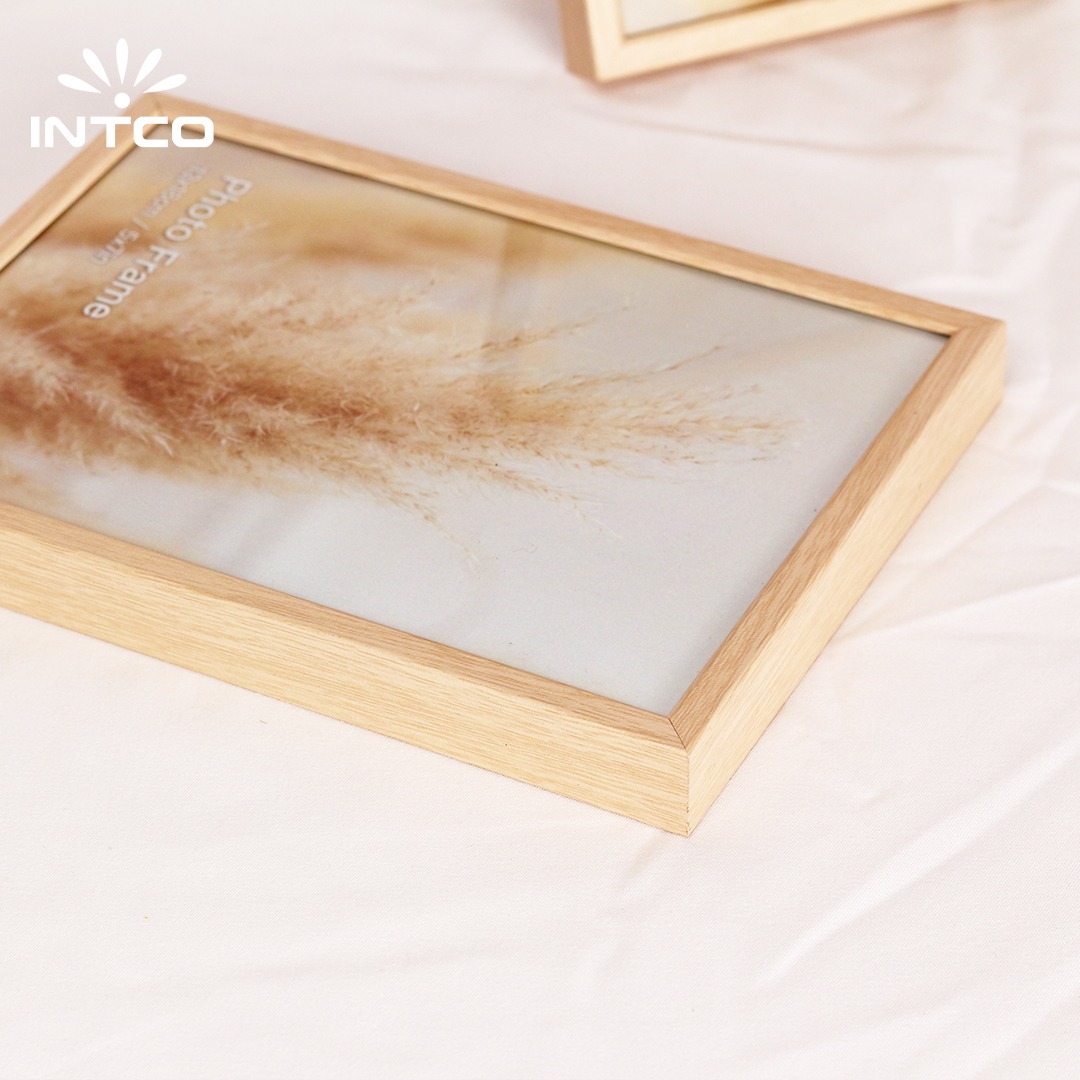 Aluminum Photo Frame with Natural Wood Grain