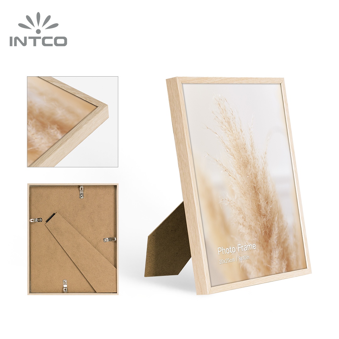 Aluminum Photo Frame with Natural Wood Grain